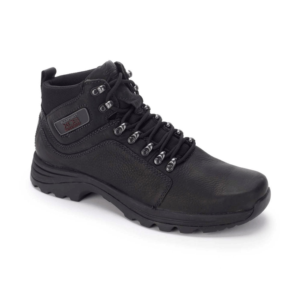 Botas Rockport Hombre Mexico - Cold Springs Waterproof Elkhart Negros - APWJS5703